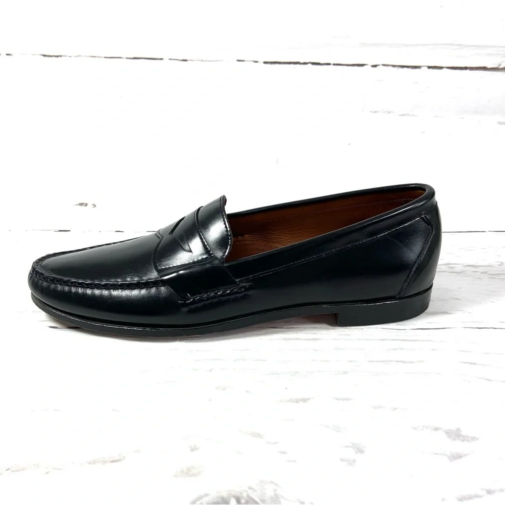 Allen Edmonds Walden Shoes Mens Size 14 2A Black Penny‎ Loafer Leather.